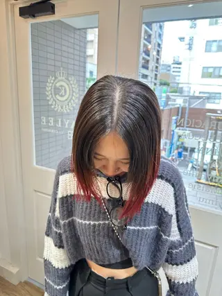ショート カラー 梅田/寒色カラー/ まほのヘアスタイル