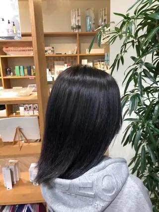 ミディアム カラー 髪質改善/レイヤー 兼折楓馬のヘアスタイル