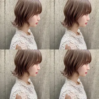 ミディアム カラー ヘアアレンジ 💎yuto💎 ハイトーン/韓国ヘアのヘアスタイル
