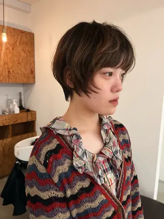 ショート 暖色/パーマ 🌼クニトウメイのヘアスタイル