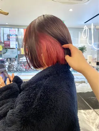 カラー ARISA︎ ハイトーン/メンズCのヘアスタイル