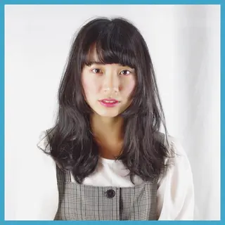 セミロング パーマ 小沢 佑次のヘアスタイル