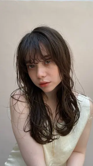 ロング カラー パーマ ヘアアレンジ marino マリノのヘアスタイル