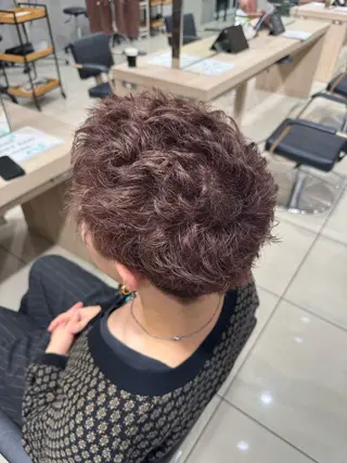 ショート カラー メンズ Ash高幡不動店所属・｢縮毛矯正／カラー｣ /たいせいのヘアスタイル