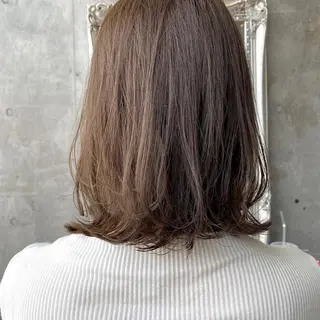 ミディアム カラー ヘアアレンジ tane.所属・【ダメージレス施術】 【透明感】北村 拓也のヘアスタイル