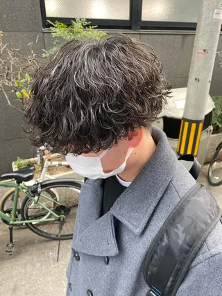 パーマ メンズ メンズブリーチカラー /パーマ ごーた立川のヘアスタイル