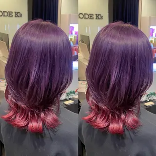 ミディアム カラー 【カラー指名No 1✨】原田響のヘアスタイル