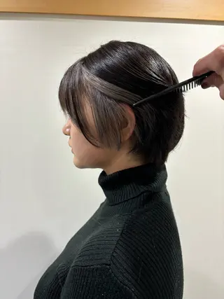 ショート カラー ブリーチ予約率90% 以上✨森山陽向のヘアスタイル