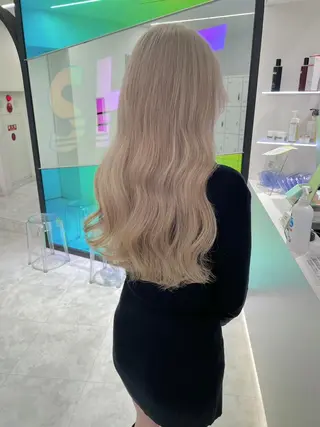 カラー ふんわり🐏ガーリー ベージュ🤎こころのヘアスタイル