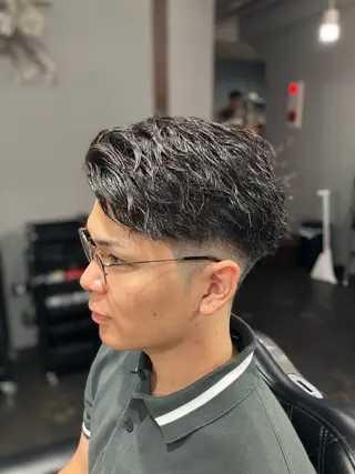 ショート メンズ メンズ/ケアパーマ /hayashiのヘアスタイル