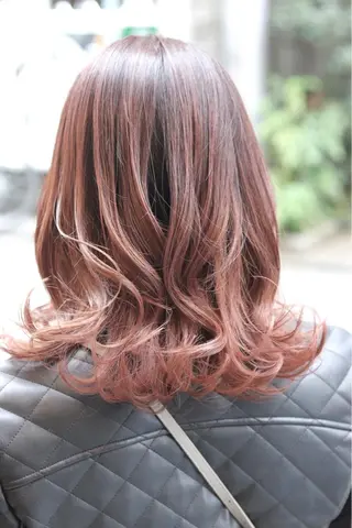 ミディアム カラー ヘアアレンジ Recess hair所属・川内 政人のヘアスタイル