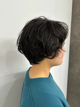 ショート カラー パーマ ヘアアレンジ レイヤー/メンズ🥑 マエダアズミ🥑のヘアスタイル