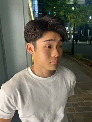 パーマ メンズ 中島 主貴のヘアスタイル