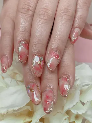 セミロング TAKAMATSU RINAのネイルデザイン