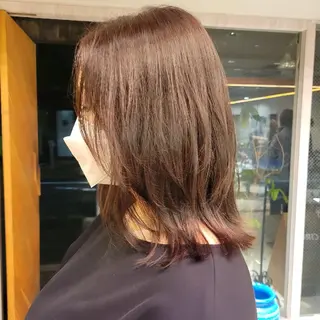 ミディアム カラー メンズパーマ/カット momo🌷のヘアスタイル