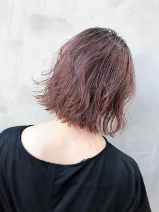 ショート カラー パーマ ヘアアレンジ TOMO GEEKS代表のヘアスタイル