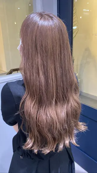 ロング カラー きよはらちさき🍑 柔らかカラー🌱🫧のヘアスタイル