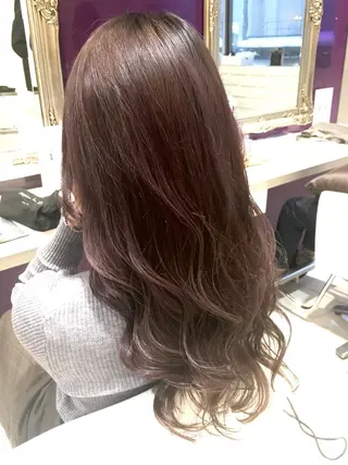 ロング カラー 農添 杏のヘアスタイル