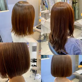 ミディアム カラー ヘアアレンジ 兒玉/透明感カラー 髪質改善のヘアスタイル