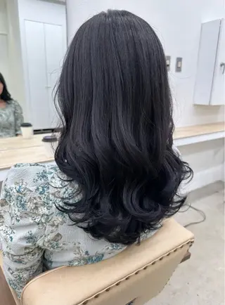 セミロング ブリーチカラー🦋‪ 田中さくらのヘアスタイル