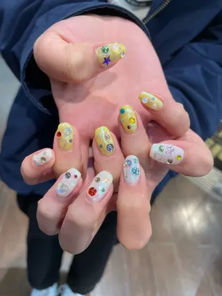 ネイル るか/透明感 カラー/アレンジのヘアスタイル