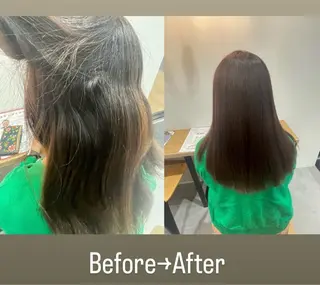 ロング 大林 りく　カラーモデルのヘアスタイル