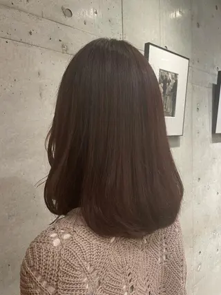 セミロング カラー CRESCENDO 山本樹カットカラーのヘアスタイル