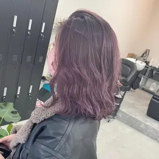 セミロング 江坂エリア最安値◎ ブリーチ*土田のヘアスタイル