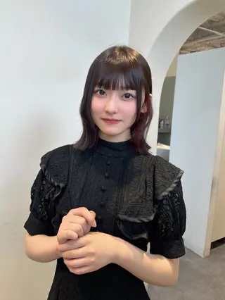 ミディアム カラー ayaka♡ 柔らかカラーのヘアスタイル