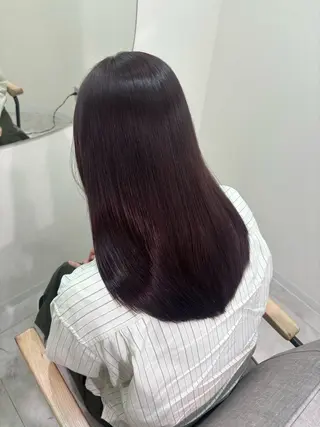 セミロング カラー 広島/わかな/ヘア セット/オリーブのヘアスタイル