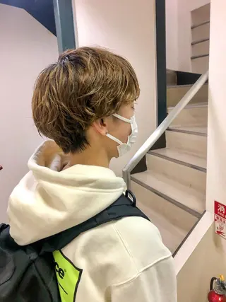 ショート パーマ 水野 雪 /パーマ/暖色カラーのヘアスタイル