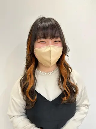 ロング カラー 永田 彩華のヘアスタイル