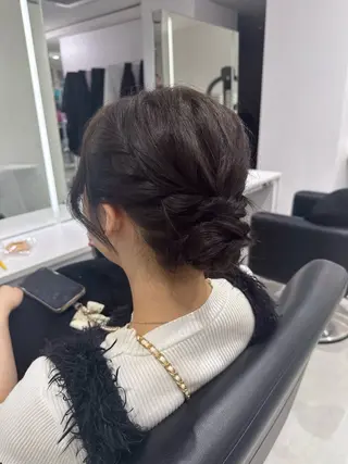 ヘアアレンジ yuiká/ベージュ カラー‧₊˚ .のヘアスタイル