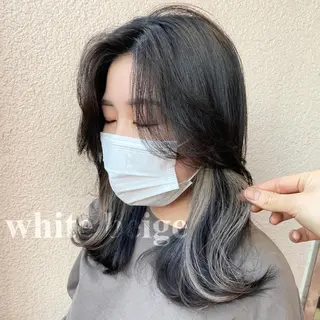 ミディアム カラー SALOWIN 新宿三丁目EAST所属・韓国レイヤー🇰🇷 layercut✂️のヘアスタイル