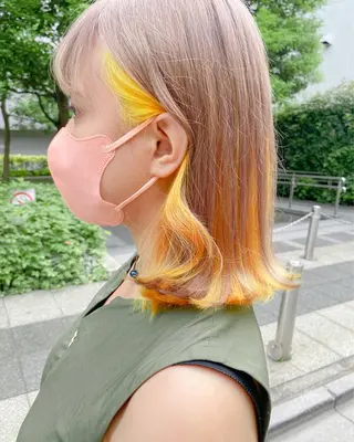 ミディアム カラー Chérie所属・Chérie 渋谷/カラーサロンのヘアスタイル