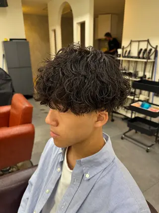 パーマ メンズ 京都駅/メンズサロン 山田司のヘアスタイル