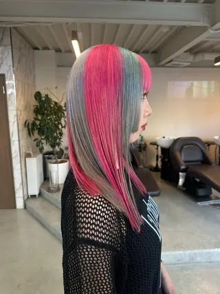 セミロング カラー Masena所属・Director 🌈中川慎之介のヘアスタイル