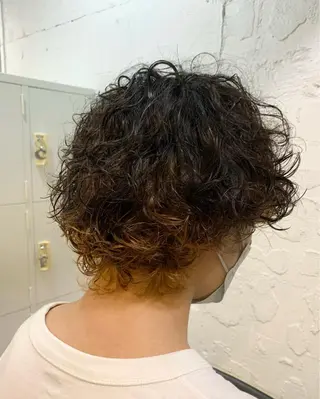 ショート パーマ メンズ 髪質改善🌈 tomomiのヘアスタイル