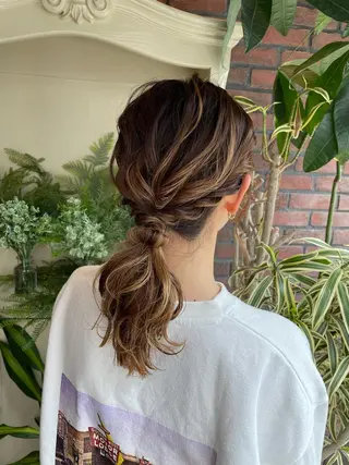 セミロング カラー TWIN lady's&men's salon 八王子所属・いとう まいこのヘアスタイル