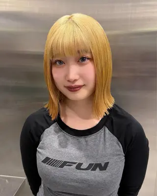 セミロング カラー 冬っぽカラー/ マツエク/ゆきなのマツエク・マツパデザイン