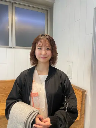ミディアム パーマ ALBUM銀座‪‪ RURUKA‪‪❤︎のヘアスタイル