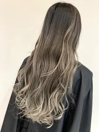 ロング カラー ヘアアレンジ 髪質改善land千葉所属・阿部 圭悟のヘアスタイル