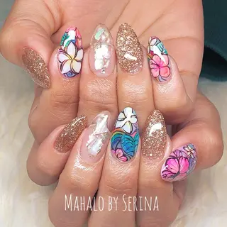 ミディアム カラー ネイル SUNNY BAE. SERINAのネイルデザイン