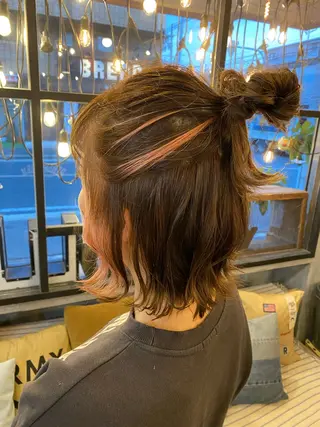 セミロング スロウ（slow）所属・slow✂︎ 矢野芹奈のヘアスタイル