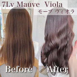 ロング カラー ブリーチなし✨艶髪 カラー𓃲YAGIのヘアスタイル