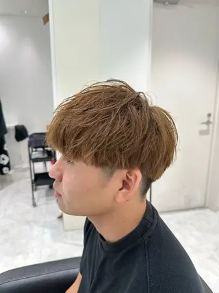 カラー メンズ 🐺メンズパーマ マッシュ　あさひ🐺のヘアスタイル