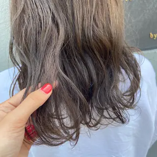 セミロング カラー 馬場 瑞穂のヘアスタイル