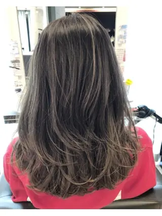 セミロング カラー box mico. mutsumiのヘアスタイル