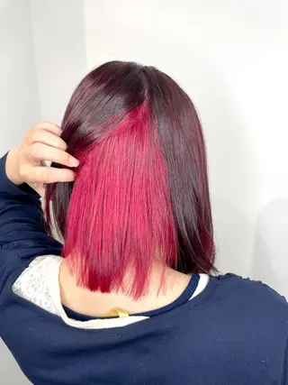 セミロング カラー ヘアアレンジ メンズ ⭐️柏木皇気ブリーチ ムラ修正/他店直しのヘアスタイル