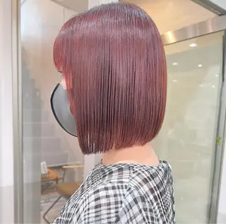 カラー レイヤー／ショート 似合わせ🥇のヘアスタイル